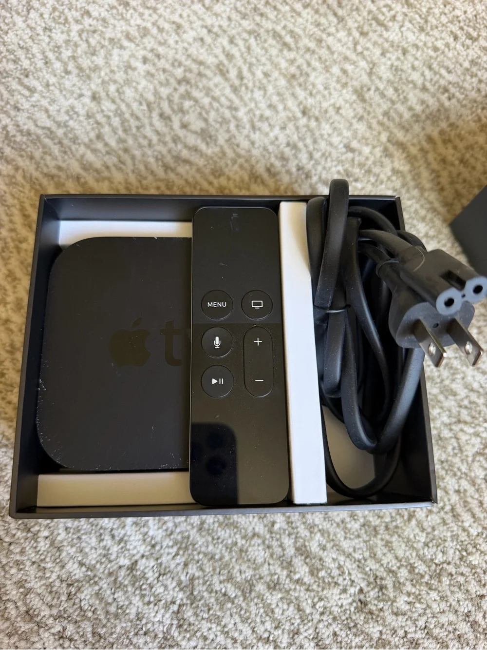 Apple TV in Black with Siri Remote
